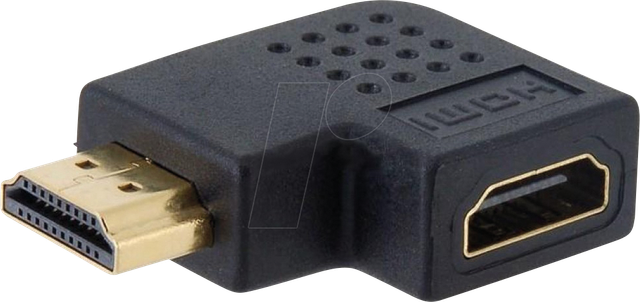 IADAP-HDMI-270 - Adapter, HDMI Stecker auf HDMI Buchse, 270°, rechts