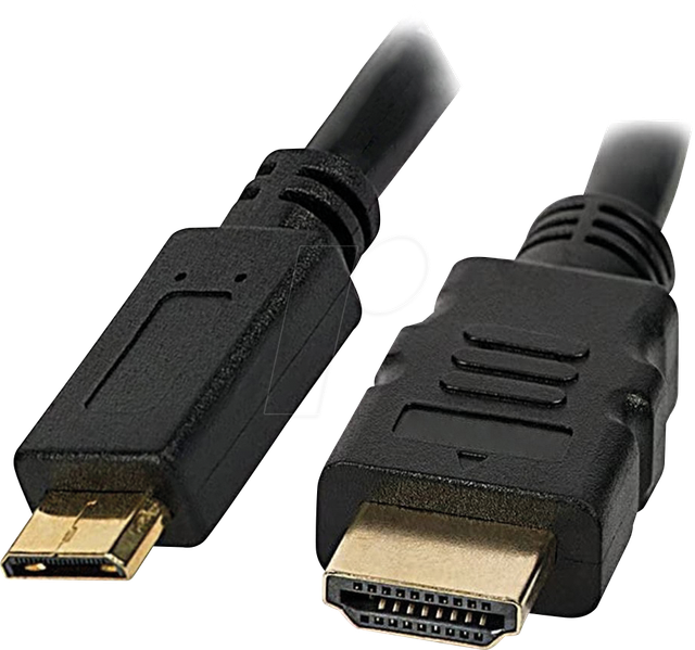 ICOC-HDMI-B-015 - High Speed HDMI Kabel mit Ethernet, Mini C > HDMI A, 1,8 m