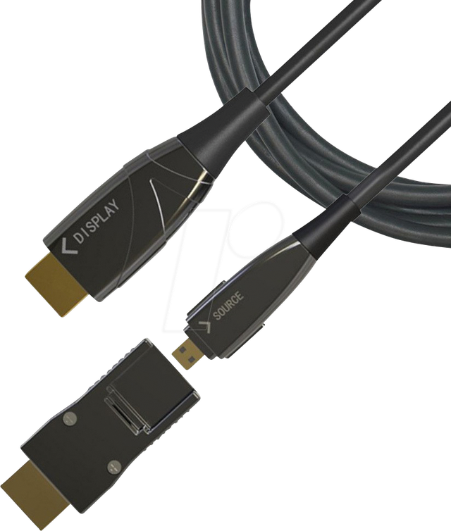 ICOC-HDMIHY2D100 - Aktiv Optisches HDMI Kabel (AOC), 4K 60Hz, Micro D > HDMI A, 100