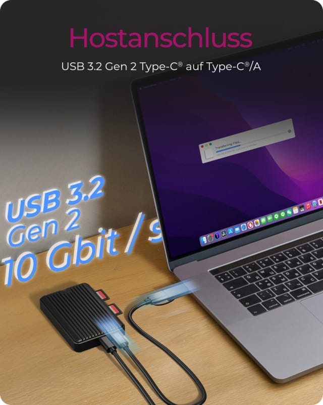 ICY CR602M-C31 - Externes M.2 NVMe SSD Gehäuse