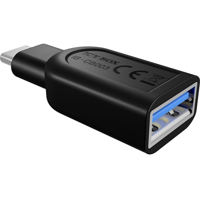 ICY IB-CB003 - USB 3.0 Adapter, C Stecker auf A Buchse, schwarz