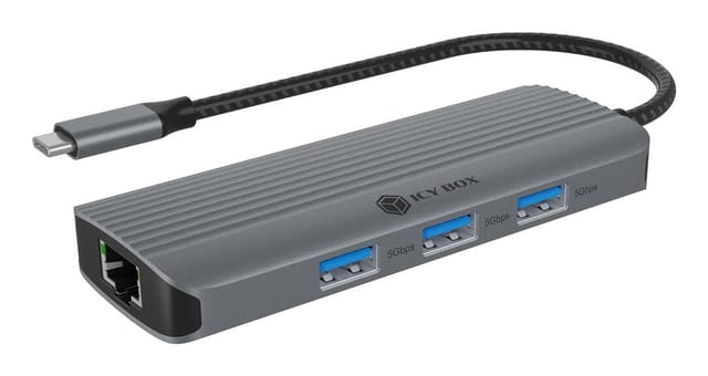 ICY IB-DK4034AC - Dockingstation/Port Replicator, USB Type-C, Laptop