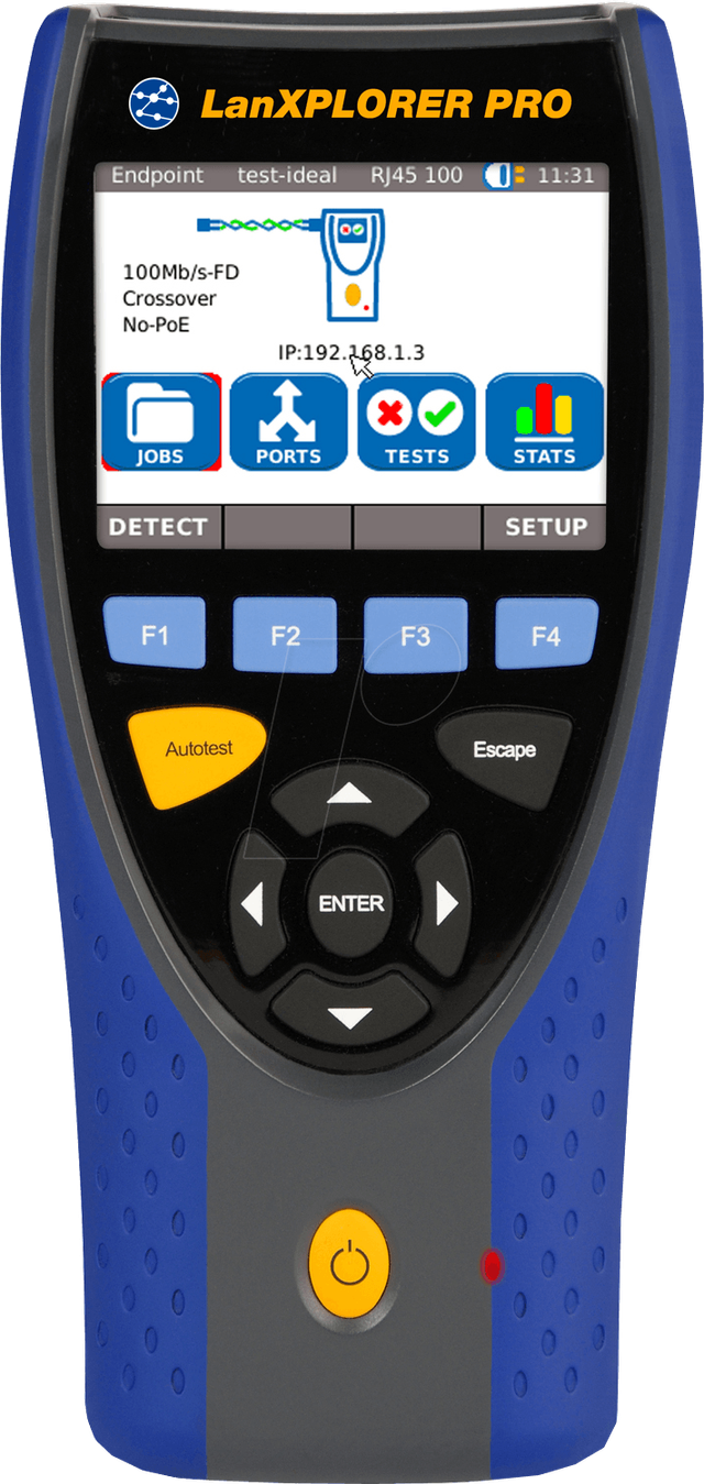 ID LANXP PR - Kabeltester LanXPLORER Pro, für Kupfer- und Glasfasernetze, Set