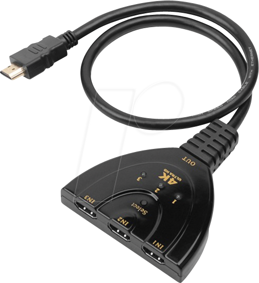 IDA-HDMI-3F30 - HDMI Switch, 3 x 1, 4K