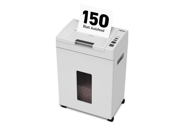 IDEAL 82919111 - Auto-Feed-Aktenvernichter, Partikelschnitt, 21l, P4
