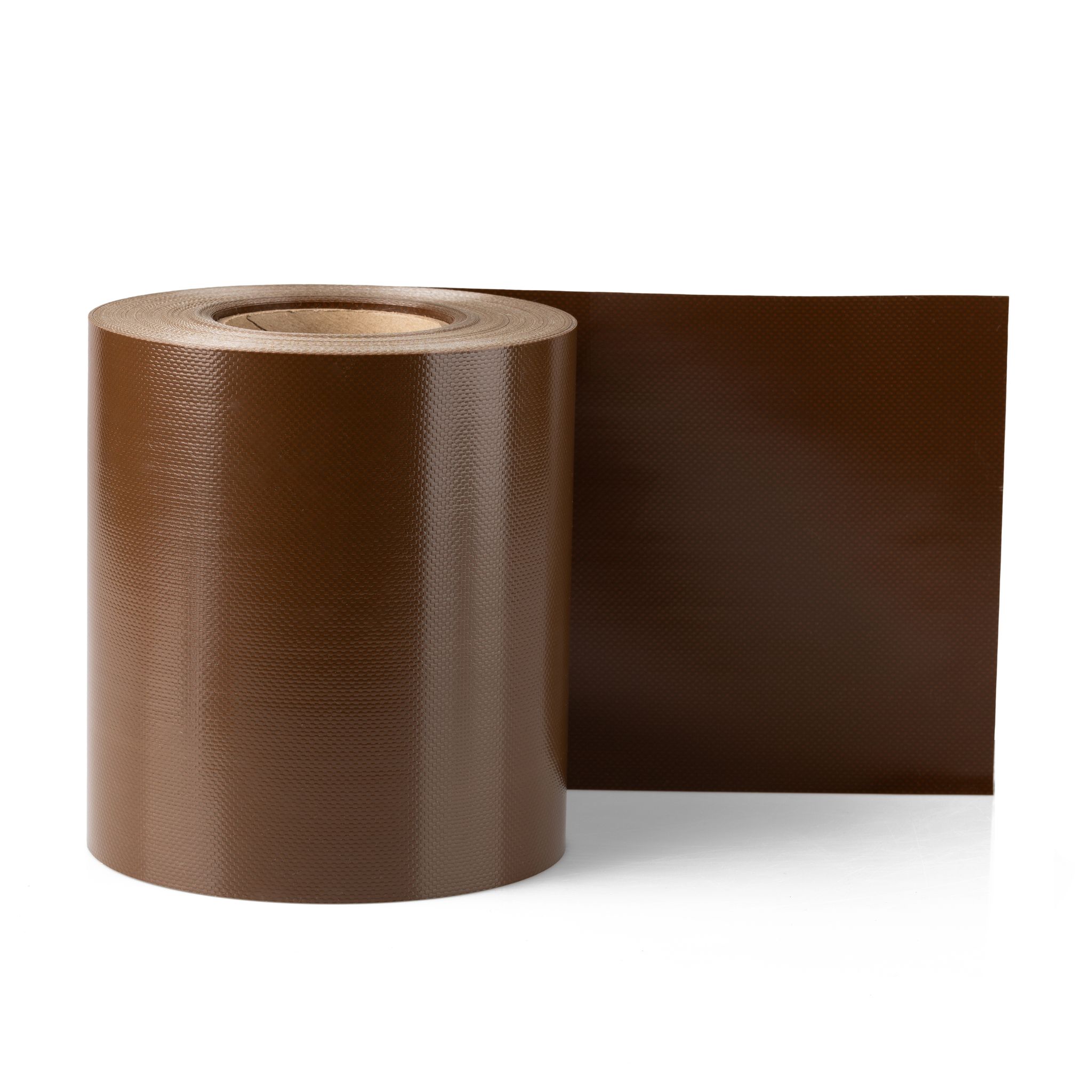 Electronicx Pvc Sichtschutzstreifen Sichtschutzrolle Braun Ral 8014 Doppelstabmatten 35m X 19cm 650g/m² Premium-qualität Extra Stark