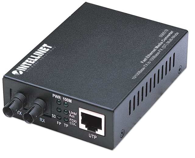 INT 506519 - Medienkonverter, Fast Ethernet, ST, Multimode