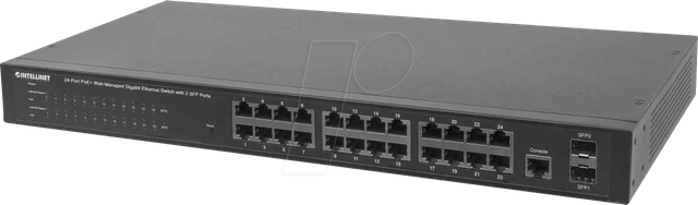 INT 560559 - Switch, 26-Port, Gigabit Ethernet, PoE+, SFP