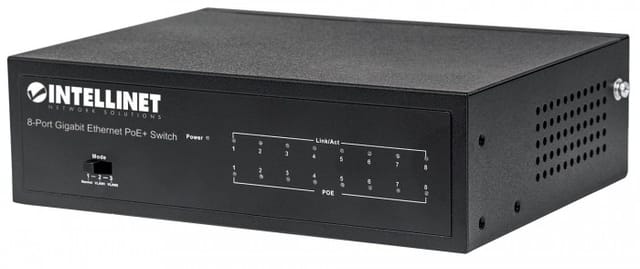 INT 561204 - Switch, 8-Port, Gigabit Ethernet, PoE+
