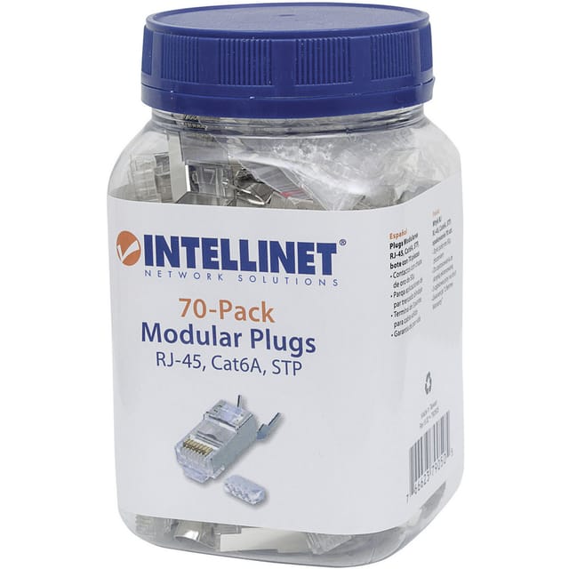 INT 790505 - CAT6A Modularstecker Pro Line, 3-Punkt, 50 Stk