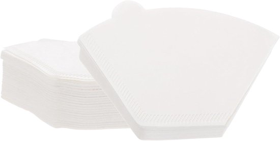 Kaffeefilter 100 Stück 4 Kegel Größe 101 Einweg-papierfilter Kaffeefilter Aus Naturbelassenen Ungebleichten Holzfasern Geeignet Für Weiß