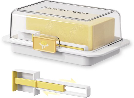 Butterdose Für 250 G Und 500 G Butter Großer Luftdichter Butterbehälter Mit Deckel Für Ein Pfund Butter Verschließbarer Butterbehälter Für Die Weiß