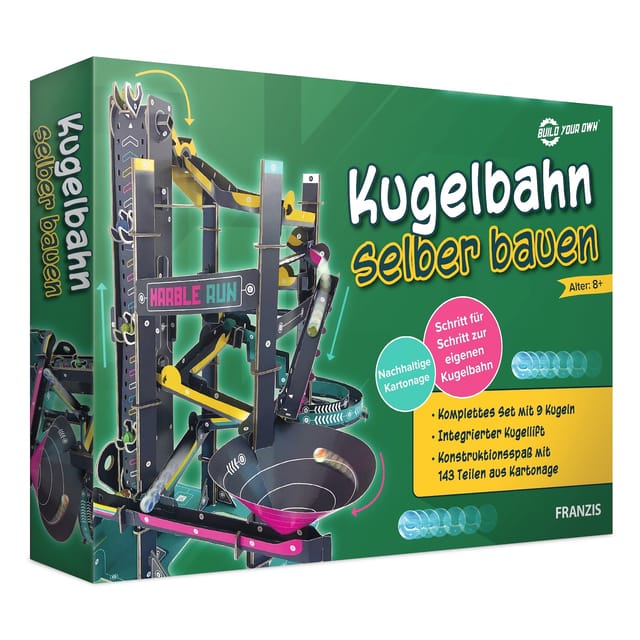 IS 9-631-67173-8 - Maker KIT - Kugelbahn selber bauen