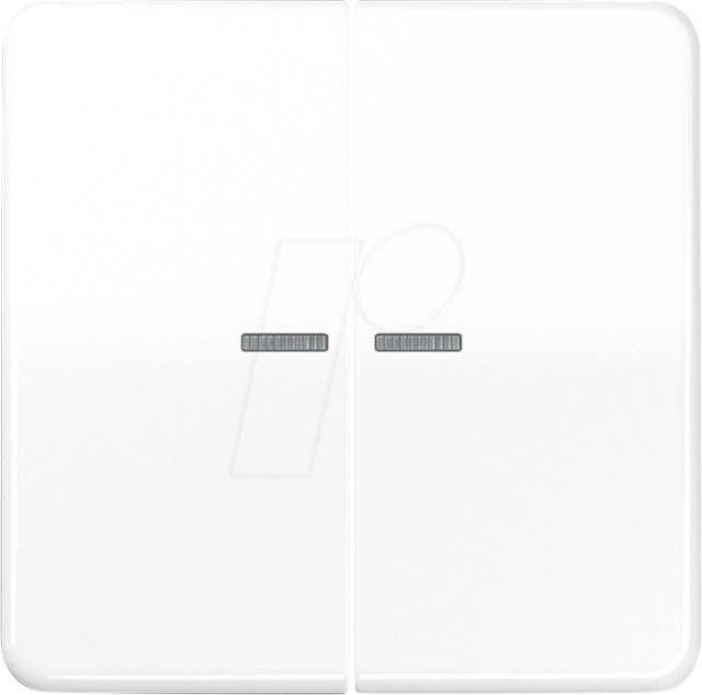 JG CD102KO5WW - Wippe, 2-fach, alpinweiß, Lichtleiter