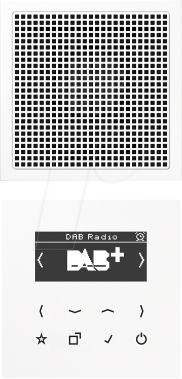 JG DAB LS1 - Smart Radio DAB+, Set Mono, alpinweiß