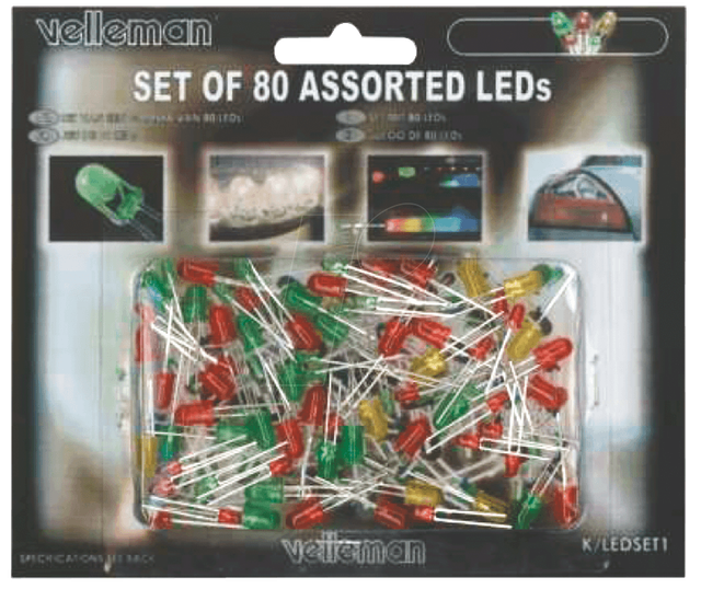 K/LED1 - Sortiment, LED, 80-teilig
