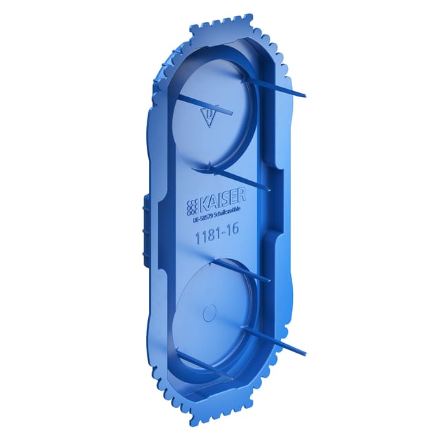 KAISER 1181-16 - Signaldeckel UP¹ für Einbauöffnungen Ø 2x60 mm