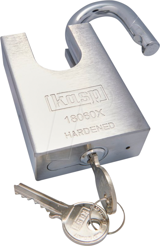 KASP K18060XD - Stahlschloss, 60 mm mit Bügelschutz