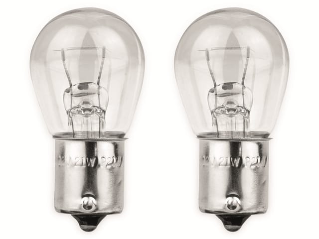KFZ 13037 - KFZ-Lampe, P21W, BA15S, Standard, 2er-Pack