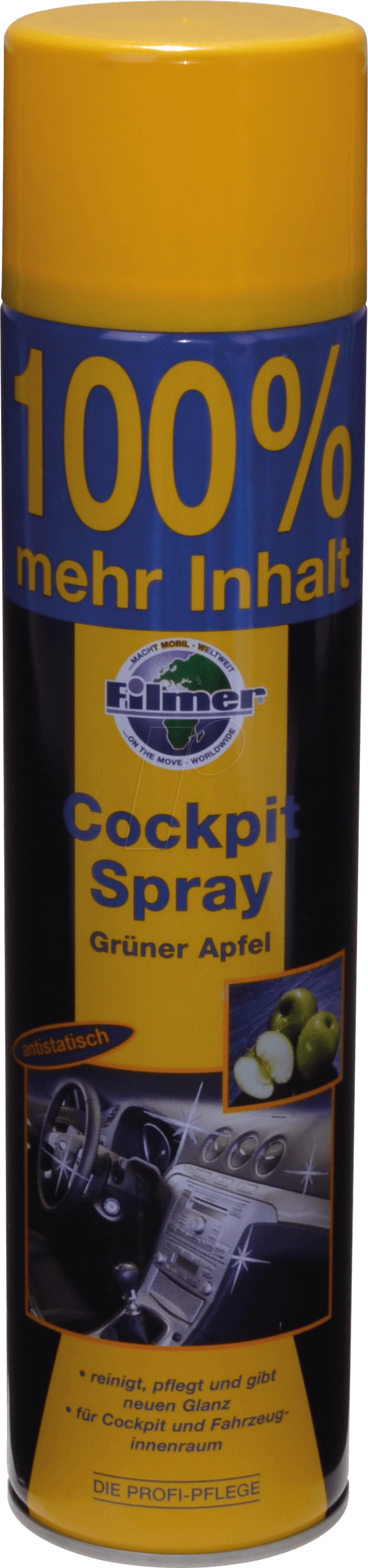 KFZ 60043 - KFZ - Cockpitspray Grüner Apfel, 600ml