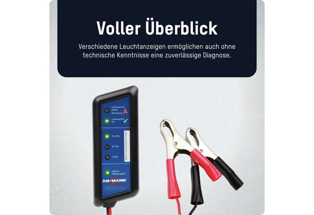 KFZ POWERCHECK - Garage - Batterietester, 12 V