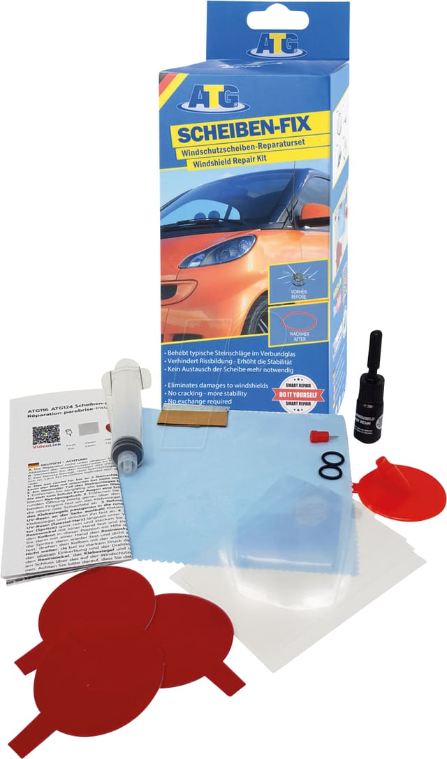 KFZ SR ATG116 - KFZ - Scheiben/Glas, Smart Repair, 18-teilig