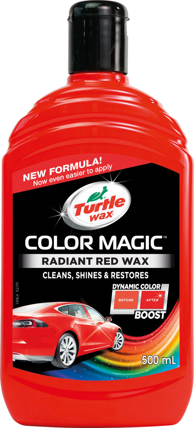 KFZ TURTLE 52711 - KFZ - Autowachs, Color Magic, rot, 500 ml