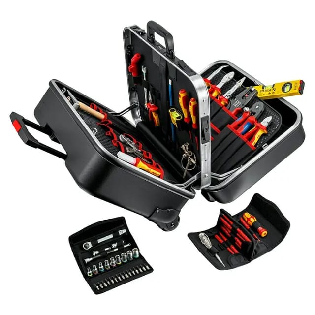 KN 00 21 41 - Werkzeugsatz, Werkzeugkoffer, Elektro, 63-teilig