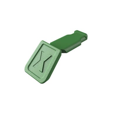 KN 00 61 10 CG - KNIPEX ColorCode Clip - 10 Stück, Grün