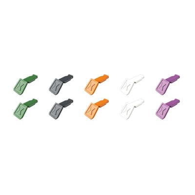 KN 00 61 10 CV02 - KNIPEX ColorCode Clip - 10 Stück, Farbmischung