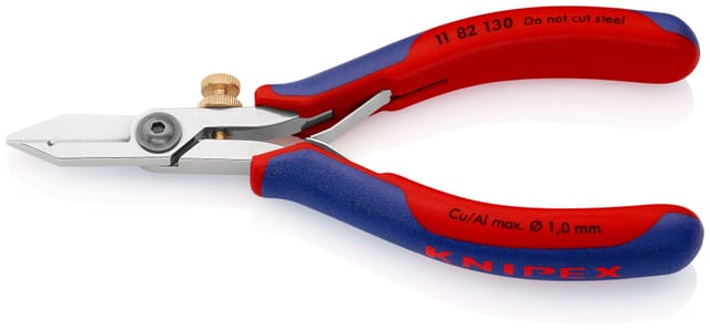KN 11 82 130 - Abisolierschere, 140 mm, Kopf poliert