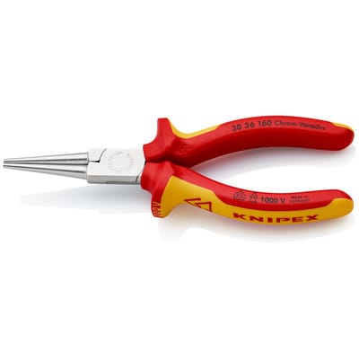 KN 30 36 160 - VDE- Rundzange, Langbeckzange, 160 mm