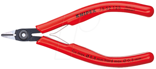 KN 75 52 125 - Elektronik-Seitenschneider, 125 mm