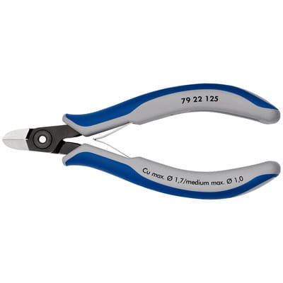 KN 79 22 125 - Präzisions Elektronik-Seitenschneider, 125 mm, Kopf poliert