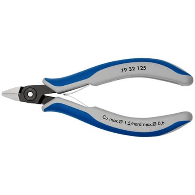 KN 79 32 125 - Präzisions Elektronik-Seitenschneider, 125 mm, Kopf poliert