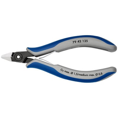 KN 79 42 125 - ESD Seitenschneider, spitz, 125 mm, ohne Facette