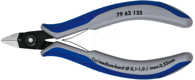 KN 79 62 125 - Präzisions Elektronik-Seitenschneider, 125 mm, Kopf poliert