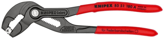 KN 85 51 180 A - Federbandschellenzange, 180 mm