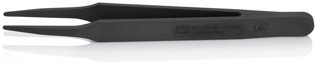 KN 92 09 01 ESD - Kunststoffpinzette ESD, schwarz