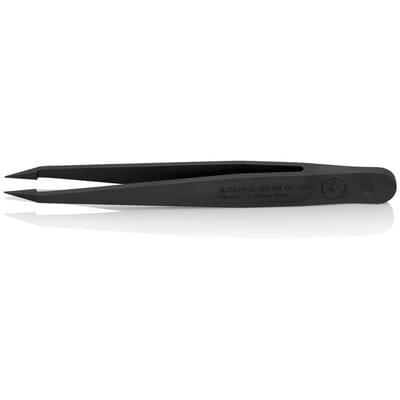 KN 92 09 02 ESD - Kunststoffpinzette ESD, schwarz