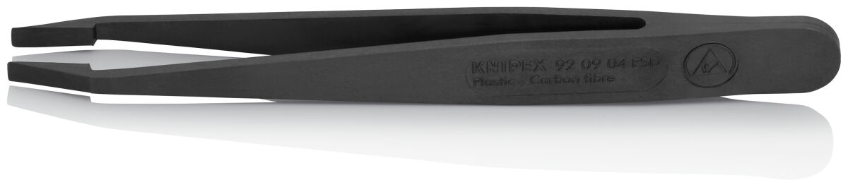 KN 92 09 04 ESD - Kunststoffpinzette ESD, schwarz