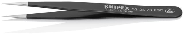 KN 92 28 70 ESD - Pinzette, gerade, spitz, 110 mm, ESD