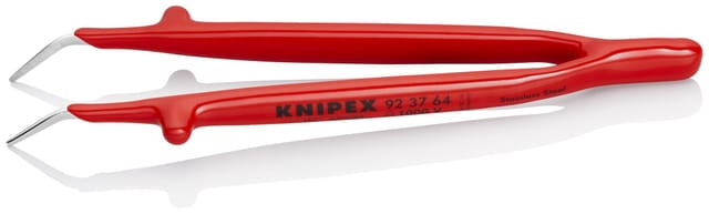 KN 92 37 64 - Pinzette, gewinnkel, schmal, 150 mm, isoliert