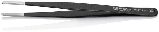 KN 92 78 77 ESD - Pinzette, gerade, 145 mm, ESD