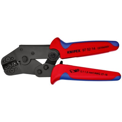 KN 97 52 14 - Crimpzange, kurze Bauform, 195 mm, unisolierte, Steckverbinder