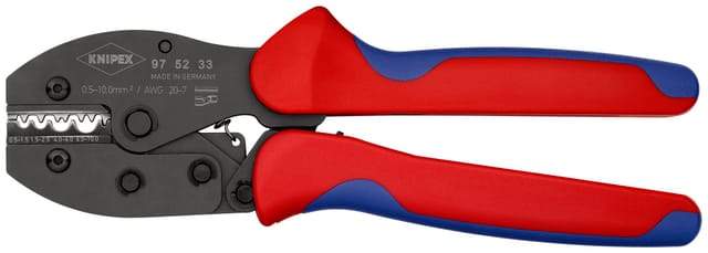 KN 97 52 33 - Crimpzange, PreciForce®, unisolierte Quetschkabelschuhe