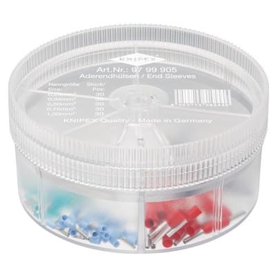 KN 97 99 905 - Aderendhülsen-Sortiment, isoliert, 0,25 - 1,0 mm²
