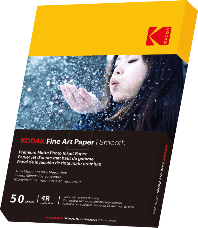 KODAK 9891093 - Fotopapier, 102 x 152 mm, Inkjet, matt, 50 Blatt