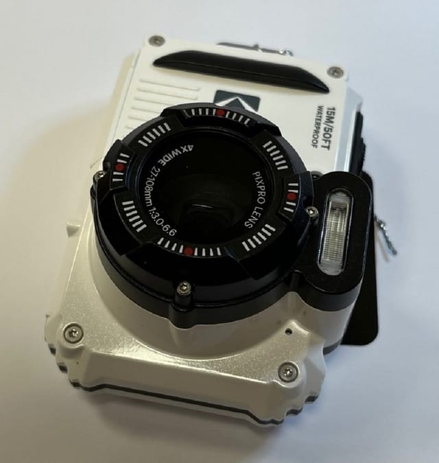 KODAK WPZ2 WS - Unterwasser-Digitalkamera, 16MP, 4-fach Zoom, weiß