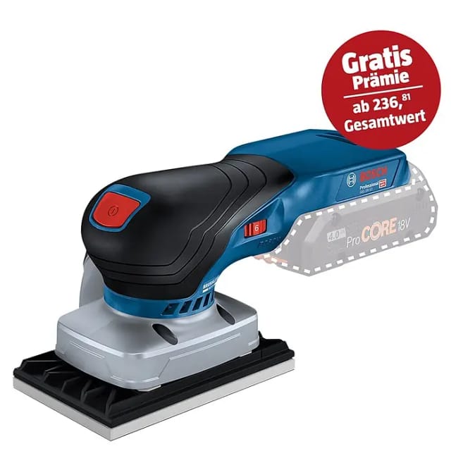 Bosch Professional Akku Schwingschleifer GSS 18V-13 mit erweitertem Zubehör